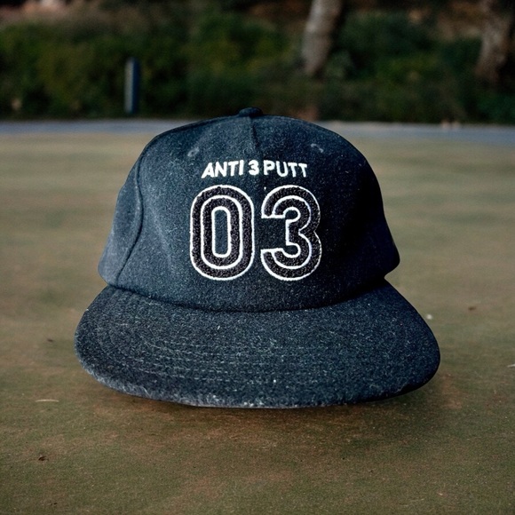 Adidas Anti 3 Putt Black Wool Flat Bill Adjustable Strap Golf Hat/Cap HY1626-NWT - Picture 15 of 16